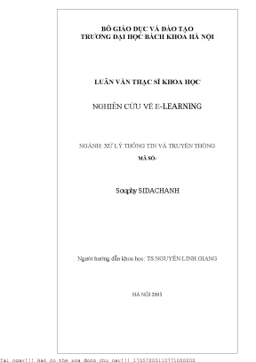 Nghiên ứu về e learning