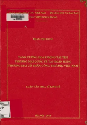 Tăng cường hoạt động tài trợ thương mại quốc tế tại ngân hàng thương mại cổ phần công thương việt nam