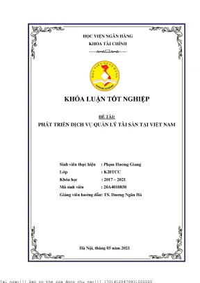 Phát triển dịch vụ quản lý tài sản tại việt nam