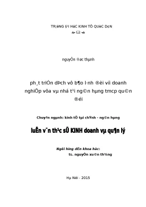 Phát triển dịch vụ bảo lãnh đối với doanh nghiệp vừa và nhỏ tại ngân hàng tmcp quân đội1