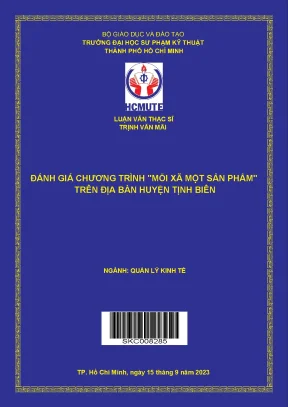 Đánh giá chương trình mỗi xã một sản phẩm trên địa bàn huyện tịnh biên