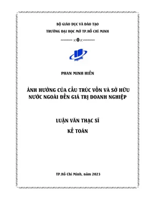 Ảnh hưởng của cấu trúc vốn và sở hữu nước ngoài đến giá trị doanh nghiệp