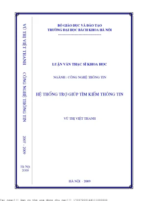 Hệ thống trợ giúp tìm kiếm thông tin