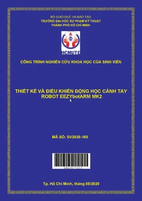 Đề tài thiết kế và điều khiển động học cánh tay robot eezyboyarm mk2