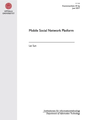 It 17 023 examensarbete 45 hp juni 2017 mobile social network platform