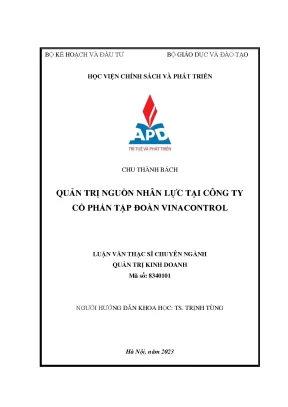 Quản trị kinh doanh quản trị nguồn nhân lực tại công ty cổ phần tập đoàn vinacontrol