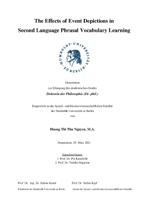 The effects of event depictions in secon language phrasal vocabulary learning