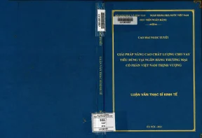 Giải pháp nâng cao chất lượng cho vay tiêu dùng tại ngân hàng thương mại cổ phần việt nam thịnh vượng