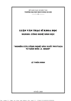 Hoàn thiện kỹ thuật rt pcr nhằm phát hiện myobateria tuberulosis sống trong môi trường bệnh viện