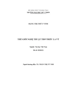 Thế giới nghệ thuật thơ triều la vỹ