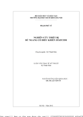 Nghiên ứu thiết bị bù ngang ó điều khiển statom
