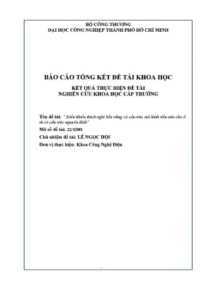 Điều khiển thích nghi bền vững có cấu trúc mô hình tiểu não cho ổ từ có cấu trúc nguyên khối