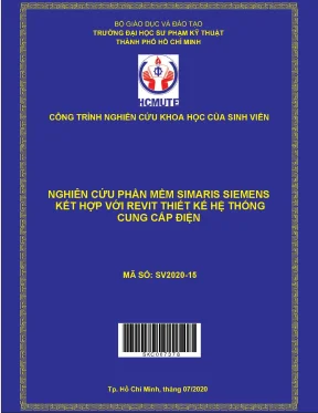 Đề tài nghiên cứu phần mềm simaris siemens kết hợp với revit thiết kế hệ thống cung cấp điện