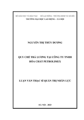 Qctl tại công ty tnhh hóa chất petrolimex