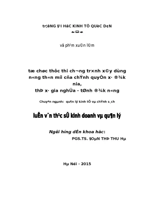 Tổ chức thực thi chương trình xây dựng nông thôn mới của chính quyền xã đắk nia thuộc thị xã gia nghĩa tỉnh đắk nông
