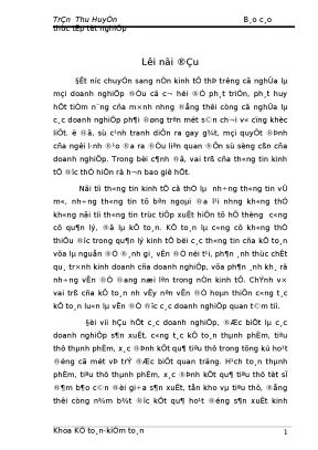 Công tác kế toán thành phẩm tiêu thụ thành phẩm và xác định kết quả tiêu thụ tại công ty cổ phần cao su sao vàng hà nội