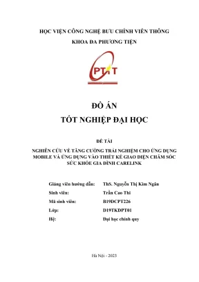 Nghiên cứu về tăng cường trải nghiệm cho ứng dụng mobile và ứng dụng vào thiết kế giao diện chăm sóc sức khỏe gia đình carelink