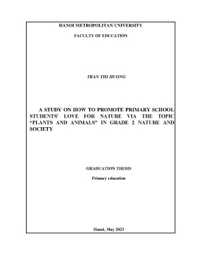 A study on how to promote primary school students love for nature vi the topic palnts and animals in grade 2 nature and society
