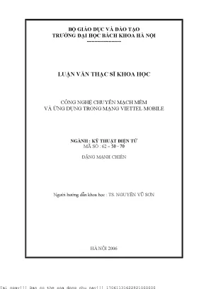 Công nghệ huyển mạh mềm và ứng dụng trong mạng viettel mobile
