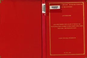Giải pháp phòng ngừa và xử lý nợ xấu tại ngân hàng nông nghiệp và phát triển nông thôn việt nam chi nhánh đà nẵng