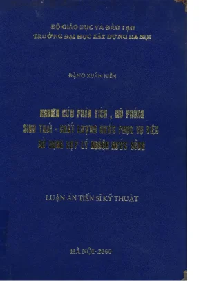 Nghiên cứu phân tích mô phỏng sinh thái chất lượng nước phục vụ việc sử dụng hợp lý nguồn nước sông