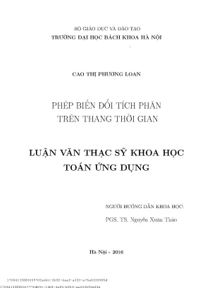 Phép biến đổi tíh phân trên thang thời gian