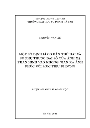 Một số định lí cơ bản thứ hai và sự phụ thuộc đại số của ánh xạ phân hình vào không gian xạ ảnh phức với mục tiêu di động