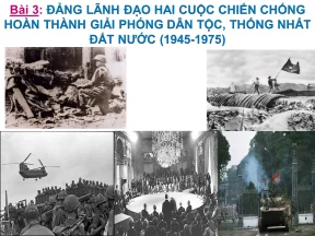 Lãnh đạo xây dựng cnxh ở mb và kháng chiến chống mỹ giải phóng miền nam thống nhất đất nước 1954 1975