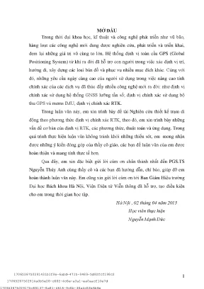 Nghiên ứu thiết kế trạm di động theo phƣơng thứ định vị hính xá rtk