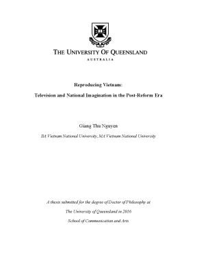 Reproducing vietnam television and national imagination in the post reform era