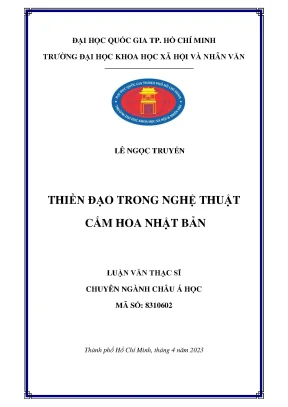 Thiền đạo trong nghệ thuật cắm hoa nhật bản