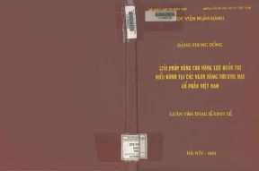 Giải pháp nâng cao năng lực quản trị điều hành tại các ngân hàng thương mại cổ phần việt nam