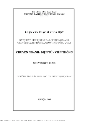 Kỹ thuật lưu lượng đa lớp trong mạng huyển mạh nhãn đa giao thứ tổng quát