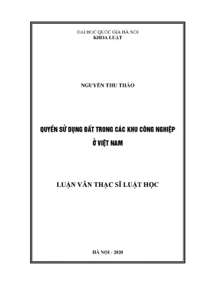 Quyền sử dụng đất trong các khu công nghiệp ở việt nam