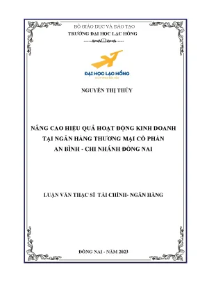 Nâng cao hiệu quả hoạt động kinh doanh tại ngân hàng thương mại cổ phần an bình chi nhánh đồng nai