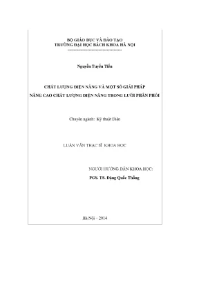 Chất lượng điện năng và một số giải pháp nâng ao hất lượng điện năng trong lưới phân phối