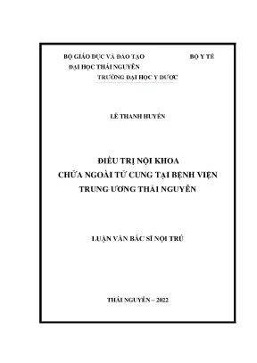 Điều trị nội khoa chửa ngoài tử cung tại bệnh viện trung ương thái nguyên