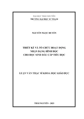 Thiết kế và tổ chức hoạt động nhận dạng hình học cho học sinh đầu cấp tiểu học