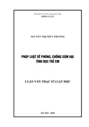 Pháp luật về phòng chống xâm hại tình dục trẻ em