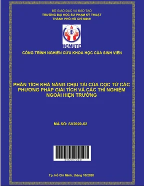 Đề tài phân tích khả năng chịu tải của cọc từ các phương pháp giải tích và các thí nghiệm ngoài hiện trường