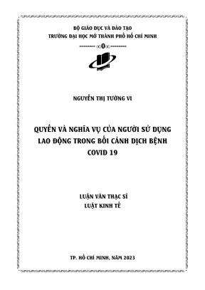 Quyền và nghĩa vụ của người sử dụng lao động trong bối cảnh dịch bệnh covid 19