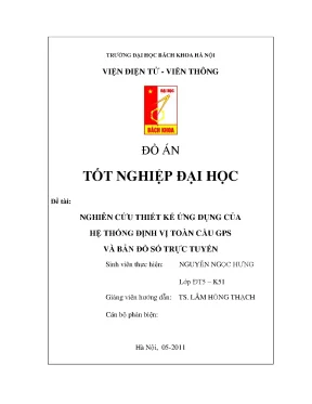 Nghiên cứu thiết kế ứng dụng của hệ thống định vị toàn cầu gps và bản đồ số trực tuyến