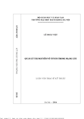 Quản lý tài nguyên vô tuyến trong mạng lte