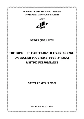 The impact of project based learning pbl on english majored students essay writing performance