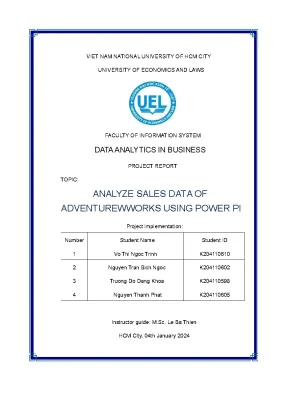 Data analysis in business