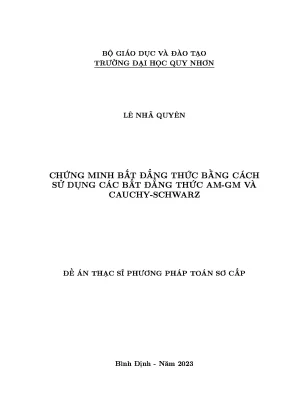 Chứng minh bất đẳng thức bằng cách sử dụng các bất đẳng thức am gm và cauchy schwarz