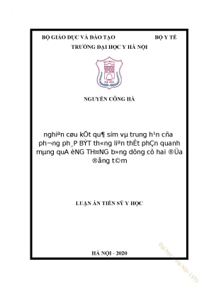 Nghiên cứu kết quả sớm và trung hạn của phương pháp bít thông liên thất phần quanh màng qua ống thông bằng dụng cụ hai đĩa đồng tâm
