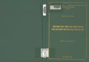 Giải pháp phát triển sản phẩm dịch vụ của các ngân hàng thương mại trên địa bàn tỉnh phú yên