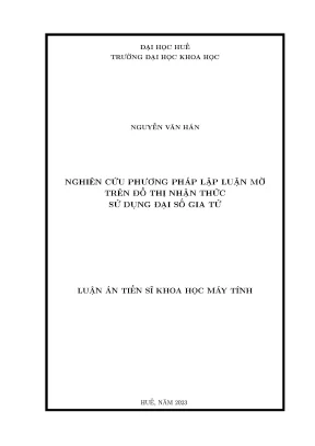 Nghiên cứu phương pháp lập luận mờ trên đồ thị nhận thức sử dụng đại số gia tử