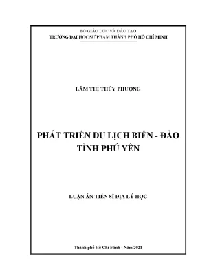 Phát triển du lịch biển đảo tỉnh phú yên